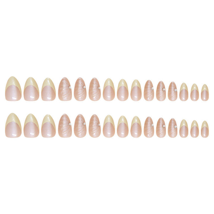 Artistic Shell-Crafted Press-On Nail Extensions Kalsten