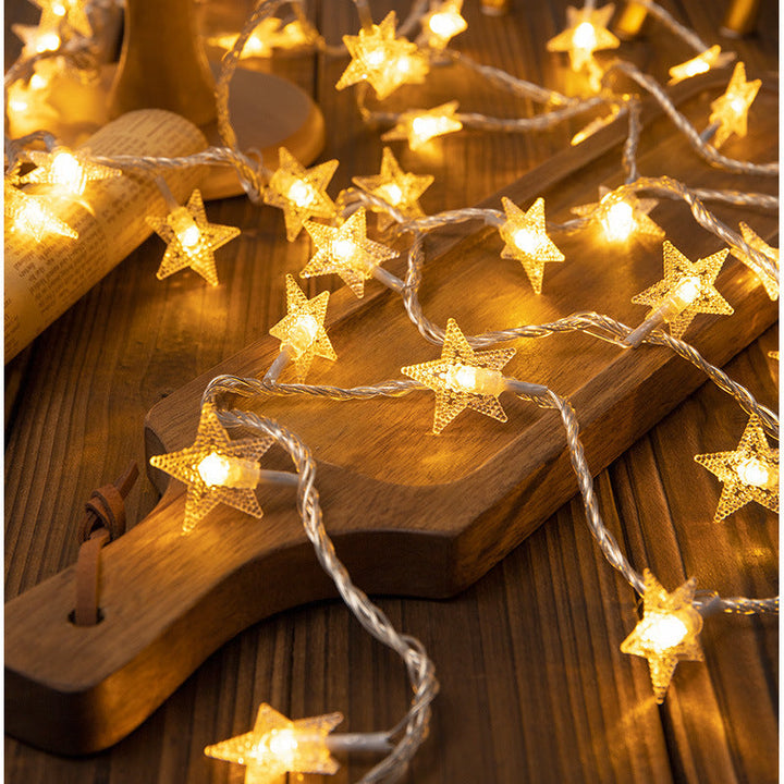 Decorative Snowflake LED String Lights Battery Powered Indoor Outdoor Fairy Kalsten
