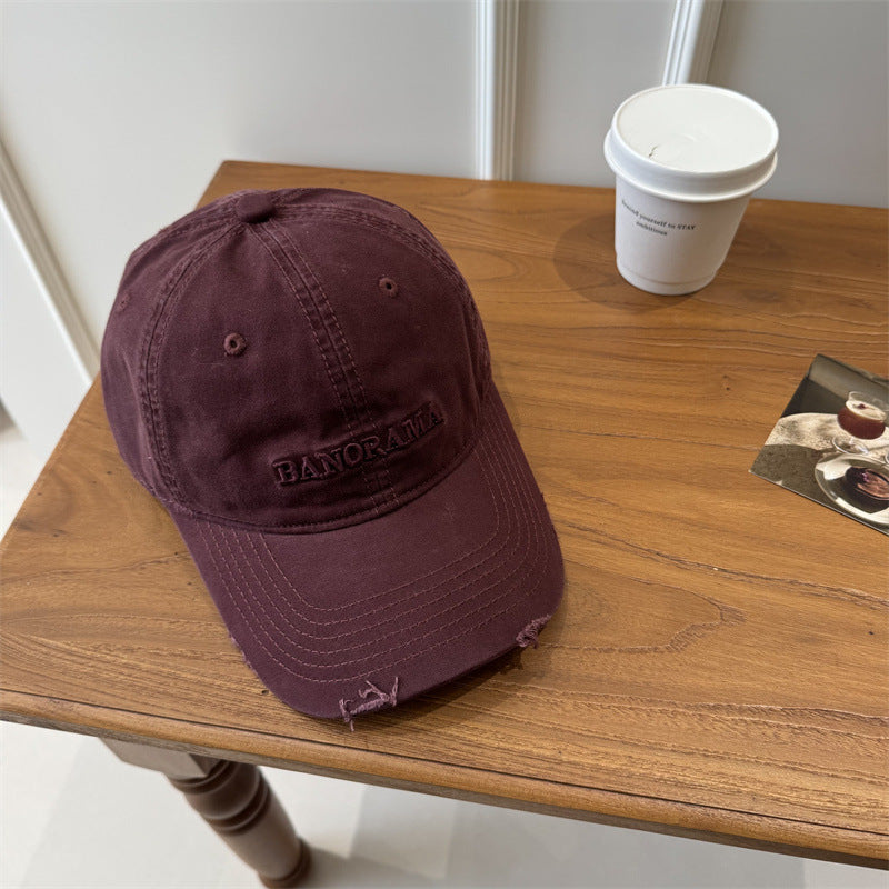Men's Distressed Fabric Baseball Cap Kalsten