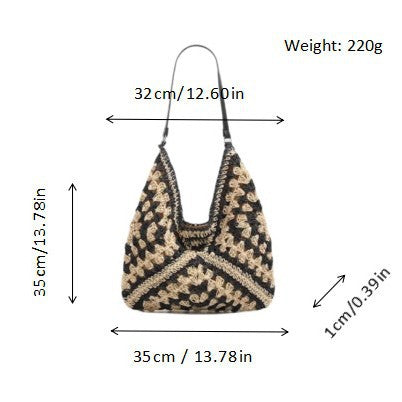 Hand-knotted shoulder bag Kalsten