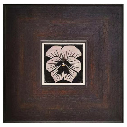 Framed Abstract Ink Artwork