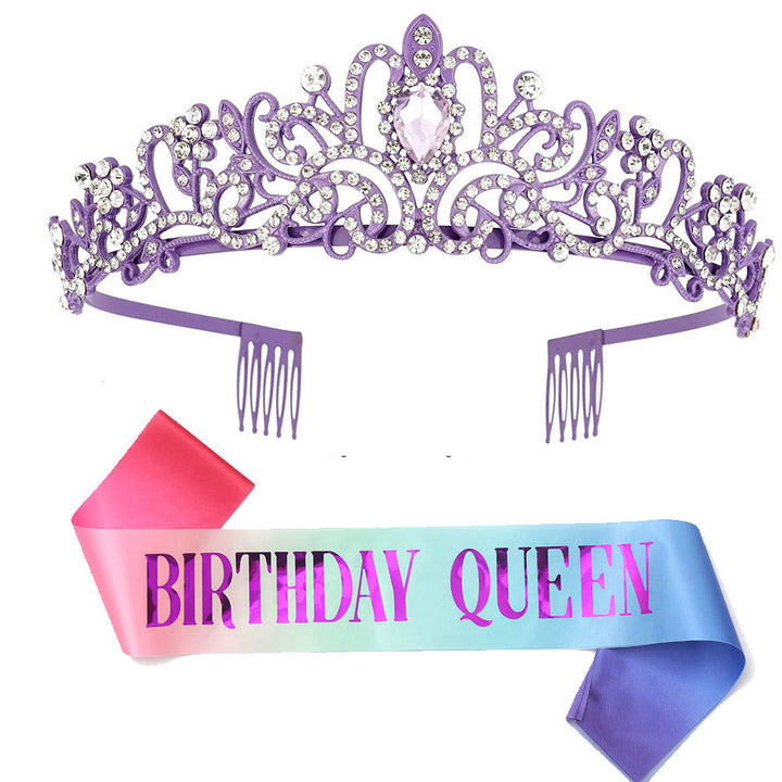 Ladies Glittering Tiara with Sparkling Rhinestones Kalsten