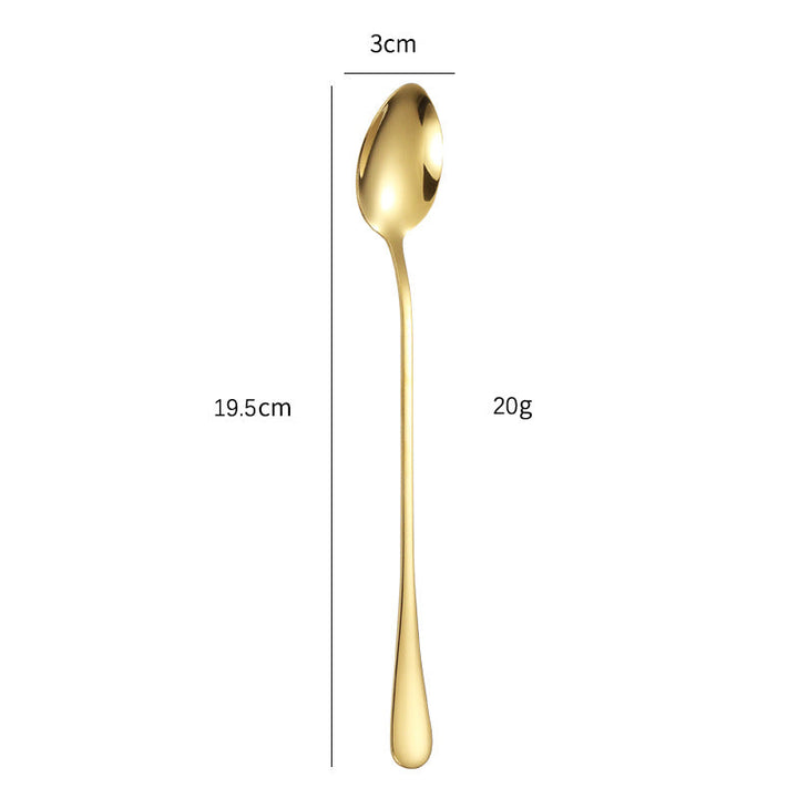 Elegant teaspoon with polished gold surface Kalsten