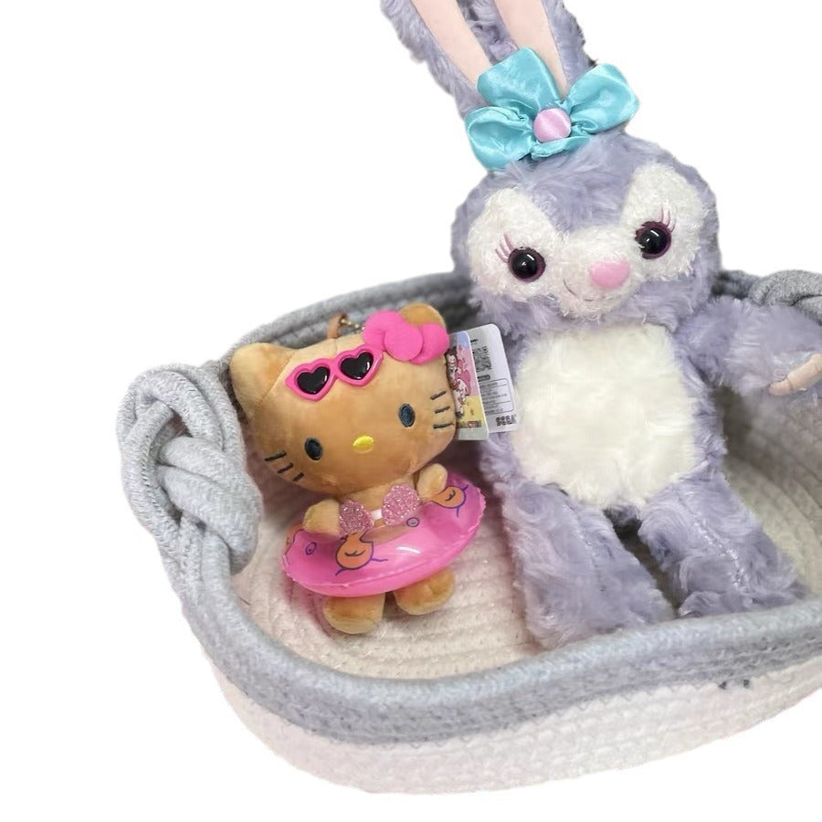 Women Versatile Storage Basket with Double Knot Accent Kalsten