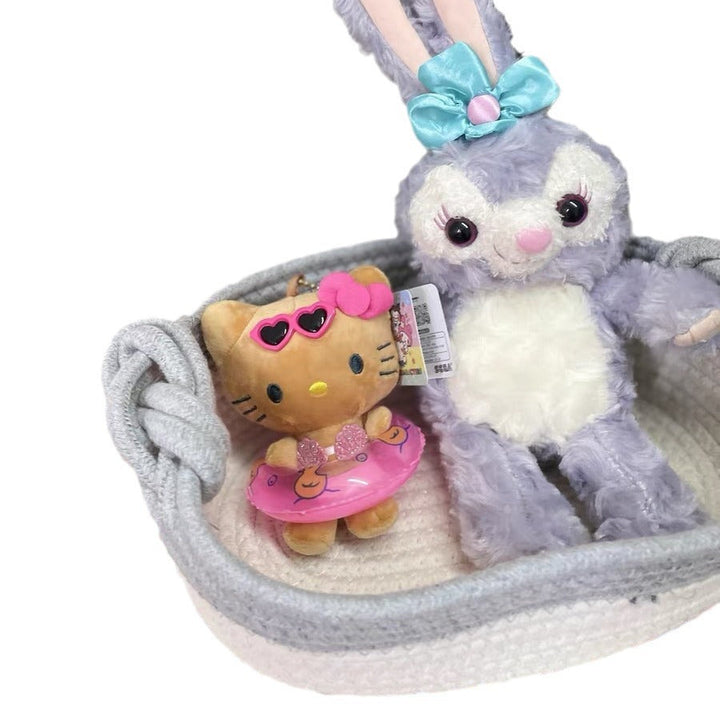Women Versatile Storage Basket with Double Knot Accent Kalsten