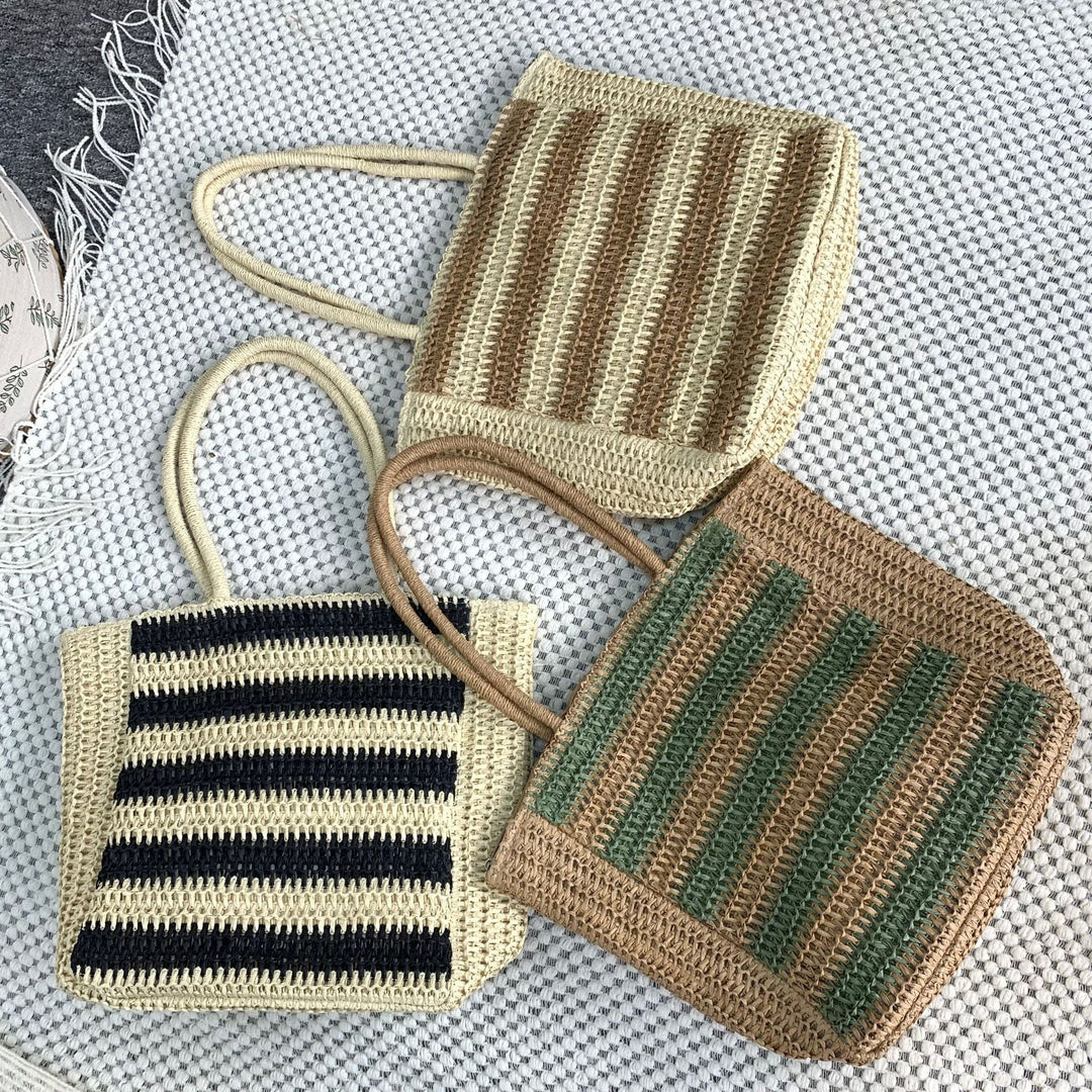 Designer bag with graphic striped pattern Kalsten