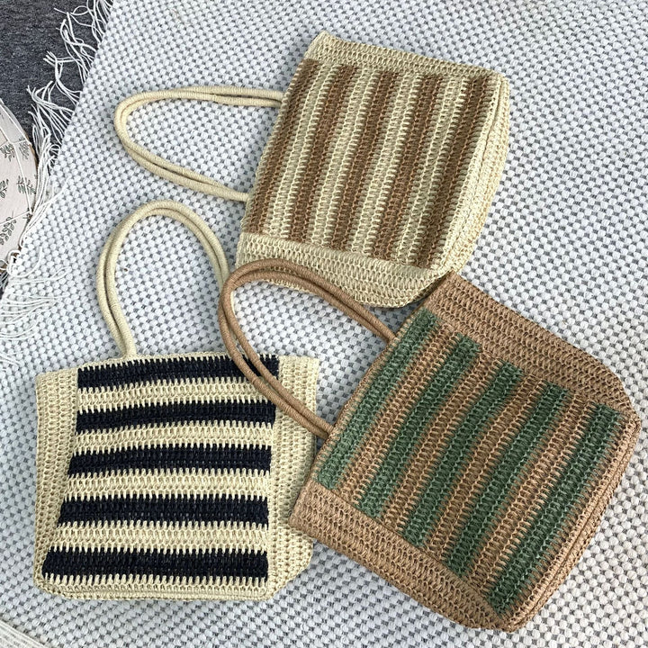 Designer bag with graphic striped pattern Kalsten