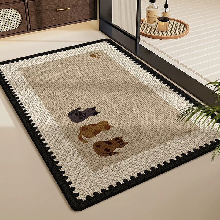 Playful Cartoon Pet Area Rug Kalsten