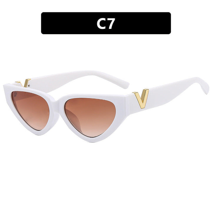 Women's Cat-Eye Sunglasses with modern stripe pattern and elegant accent Kalsten