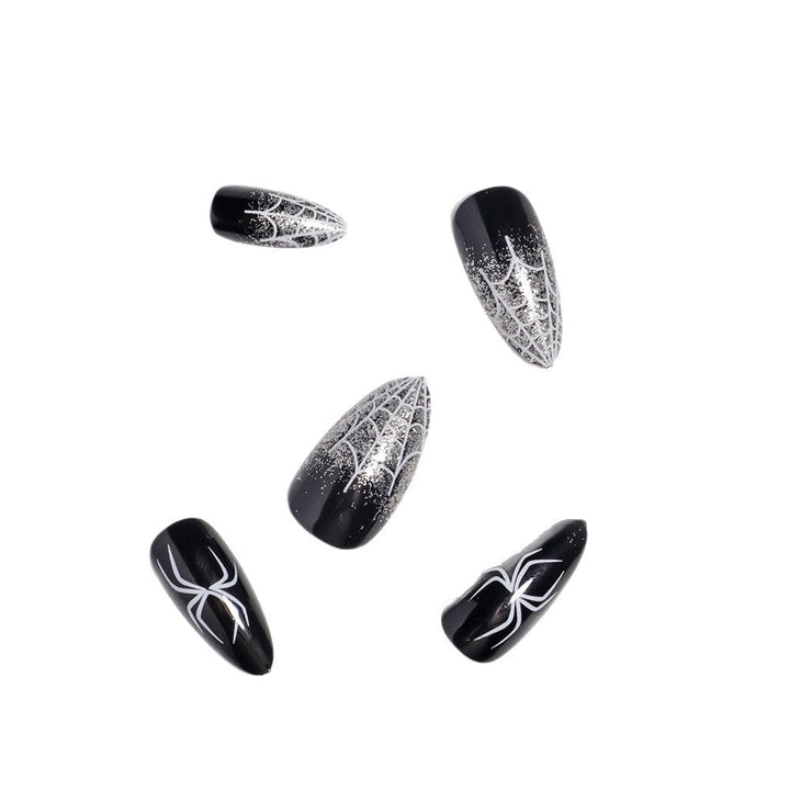 Halloween-Themed Spider Design Press-On Nails Kalsten