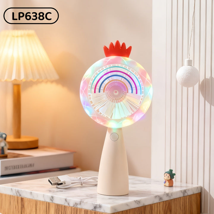 Women's portable multifunction fan with LED lighting Kalsten