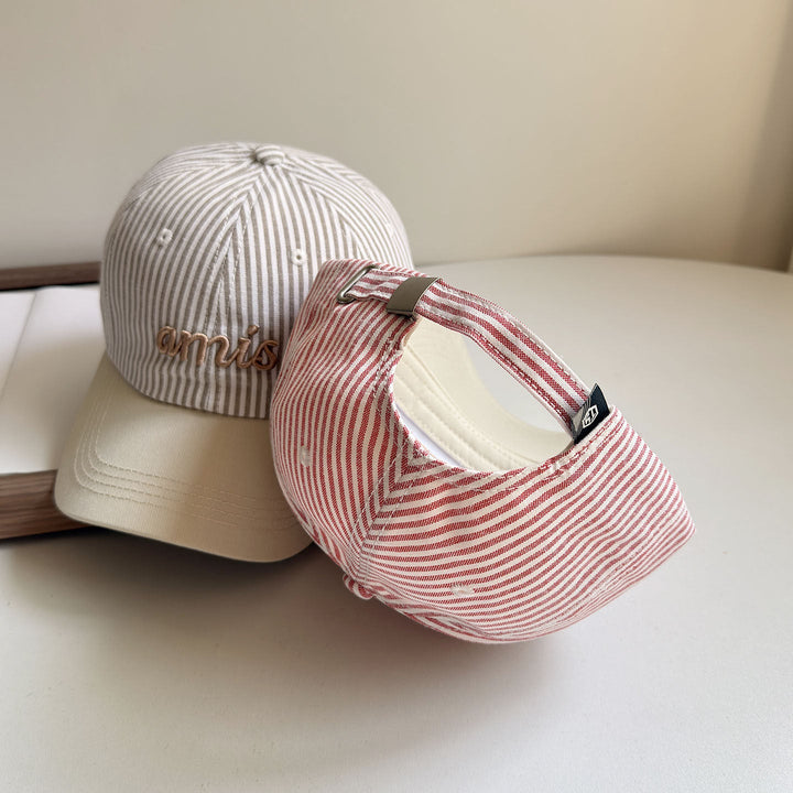 Women's Striped Cotton Baseball Cap Kalsten