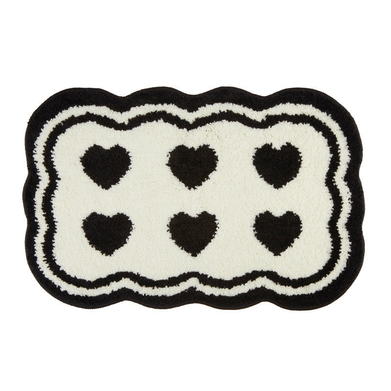 Heart Pattern Bath Mat Kalsten