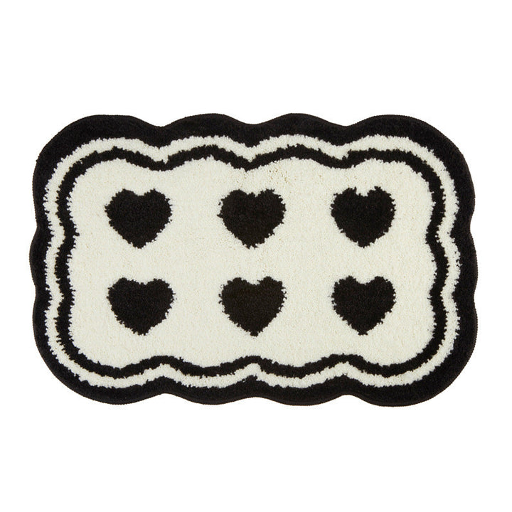 Heart Pattern Bath Mat Kalsten