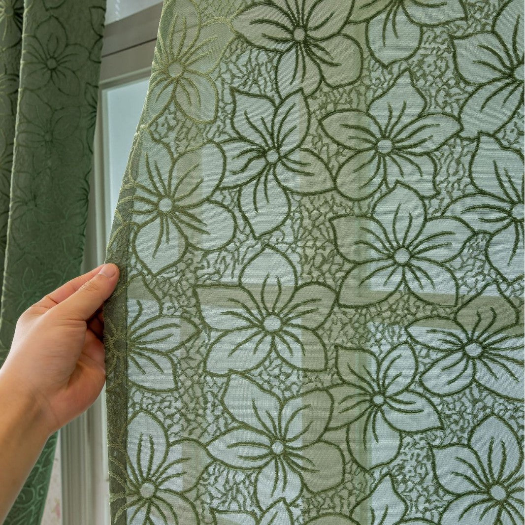 WoFloral Lace Curtain Kalsten