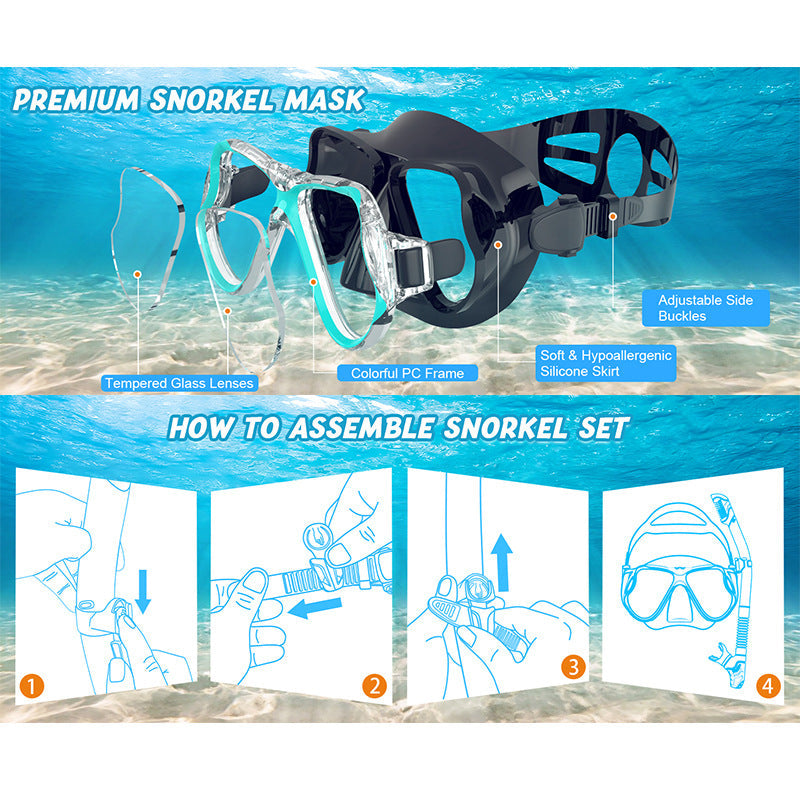Premium Diving Mask with Soft Silicone Edge and Anti-Fog Technology Kalsten