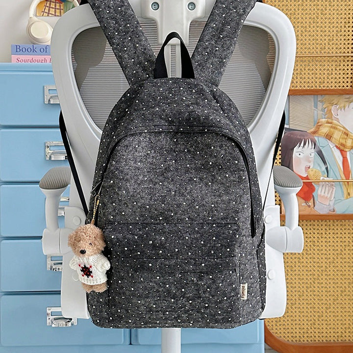 Casual Lightweight Backpack with Polka Dot Design Kalsten