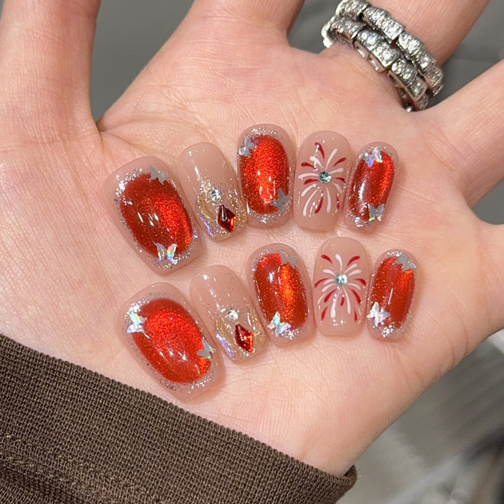 Glittering artificial nails Kalsten