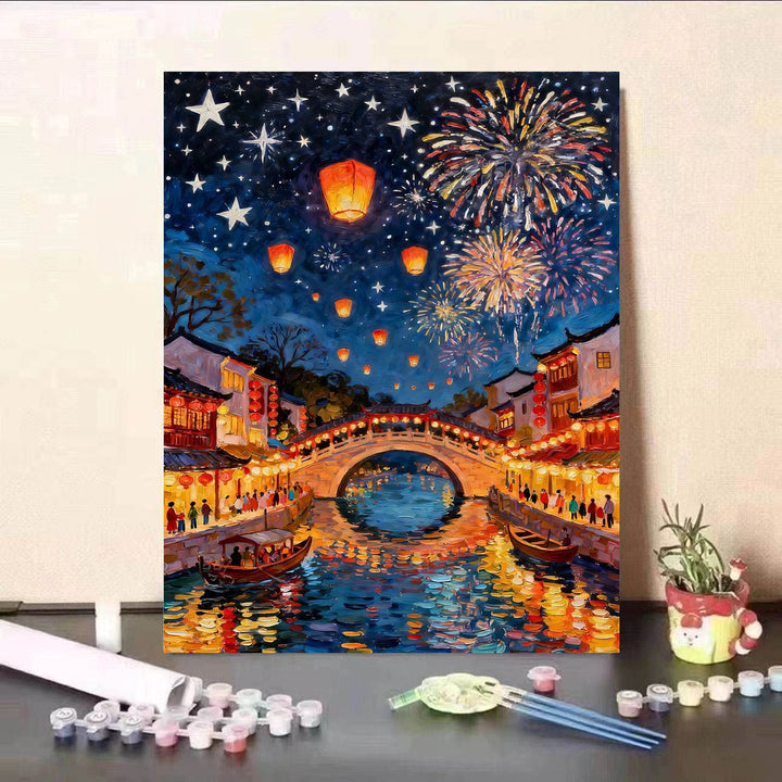 DIY Paint by Numbers Canvas Art Kit Kalsten