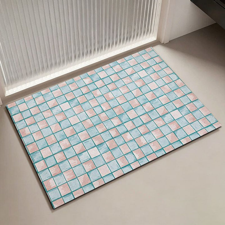 Mosaic Pattern Bath Mat Kalsten