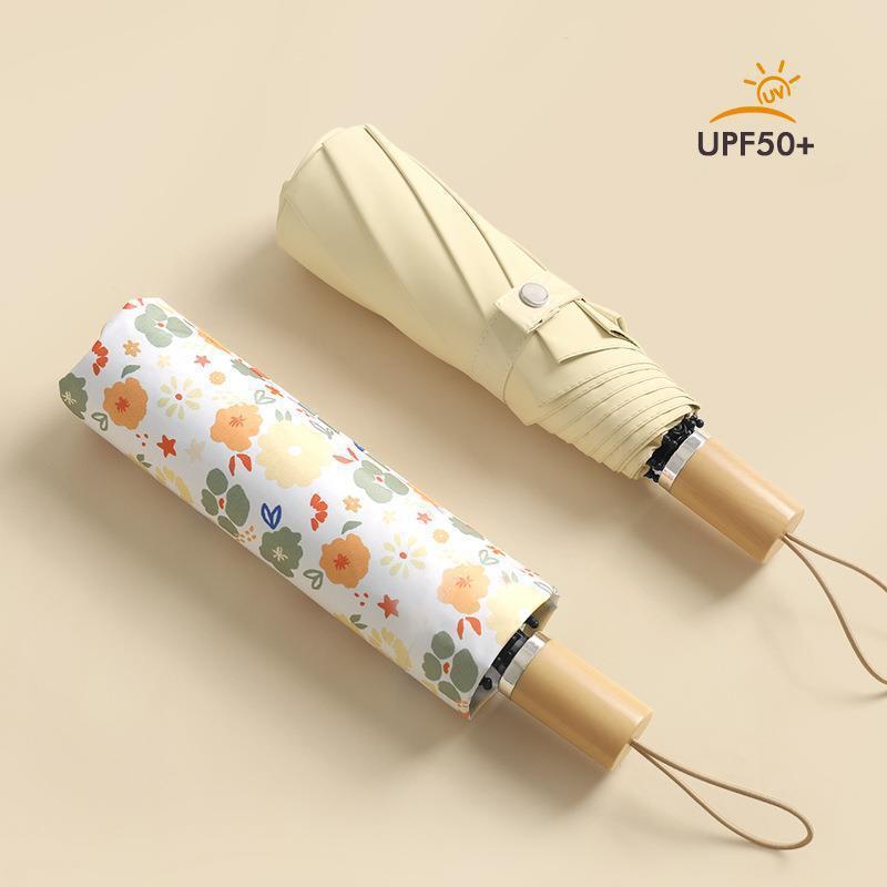 Ladies Artistic Folding Umbrella with Floral Patterns Kalsten
