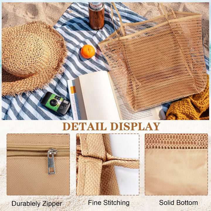 Spacious mesh beach bag Kalsten