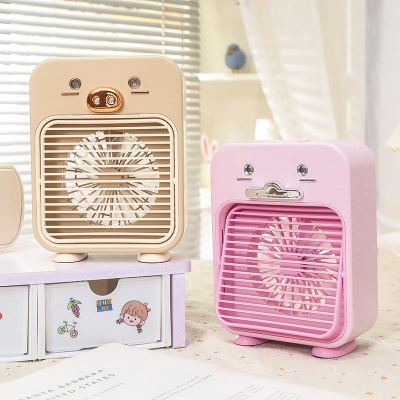 Women's Portable Mini Table Fan with USB Connection and Creative Design Kalsten