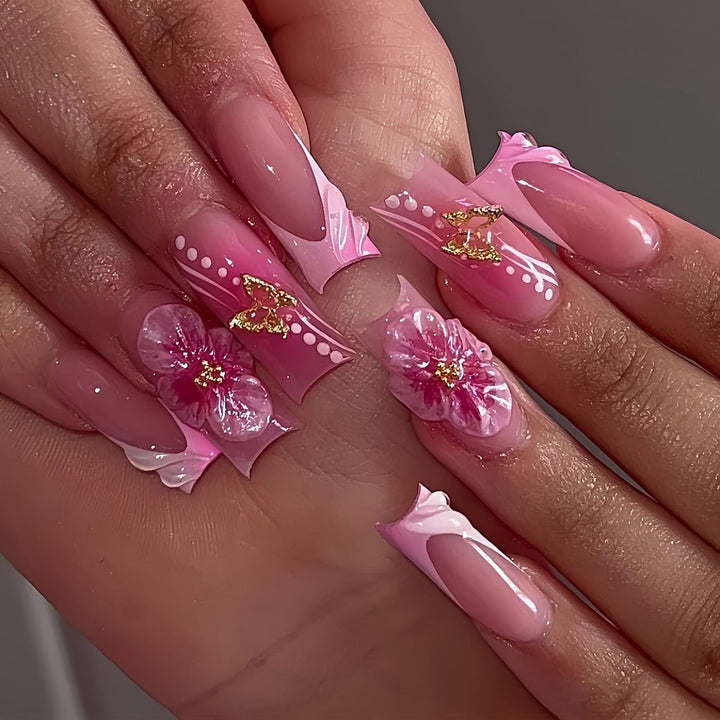 Decorative Press-On Nail Set Kalsten