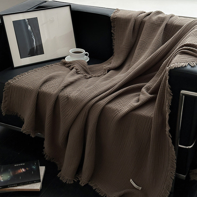 Women's cozy waffle textured blanket Kalsten