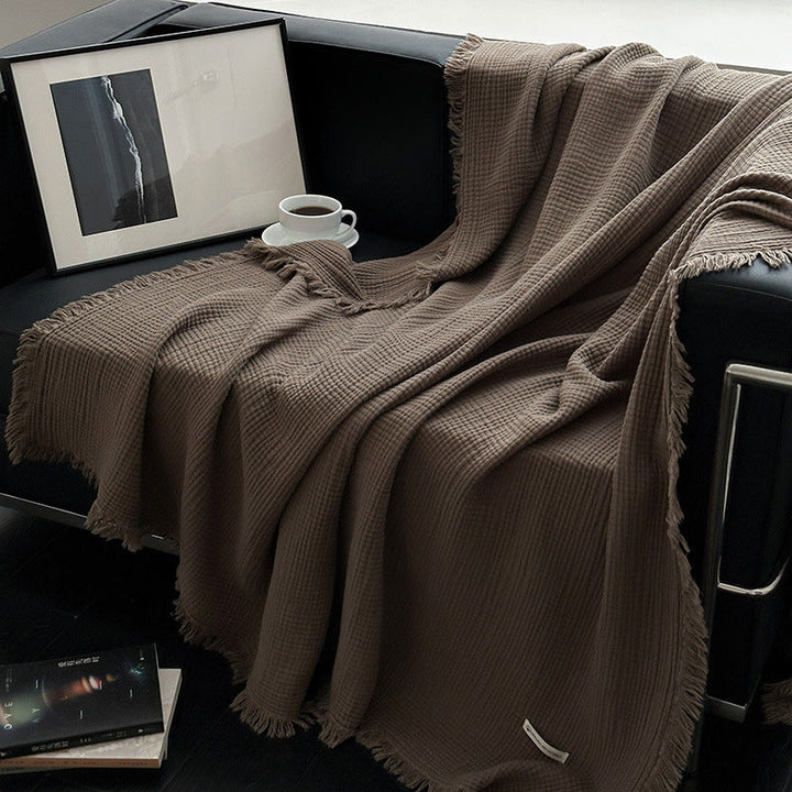 Women's cozy waffle textured blanket Kalsten