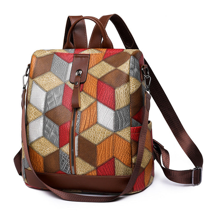 Geometric Pattern School Backpack Kalsten