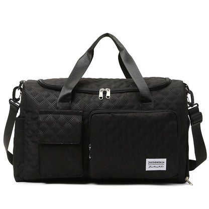 Quilted Multi-Compartment Sports Travel Duffel Bag Acalora