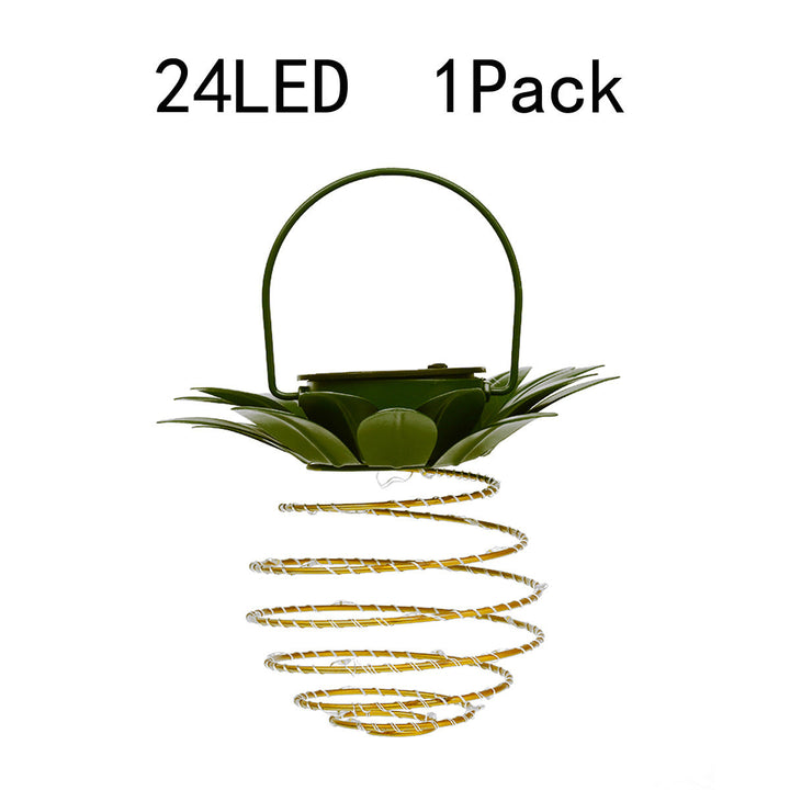 Spiral Hanging Solar LED Lantern With Lotus Canopy And Carrying Handle Kalsten