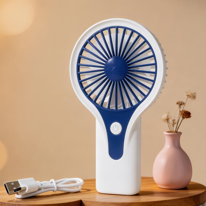 Portable USB Hand Fan with Ergonomic Handle and Variable Speed Control Kalsten