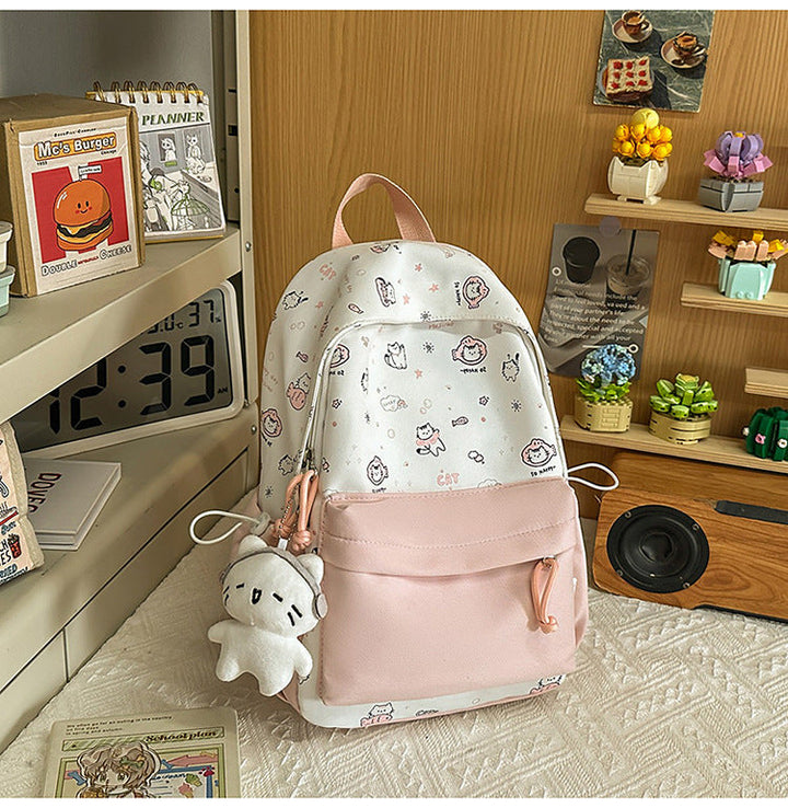 Cute Character-Themed School Backpack