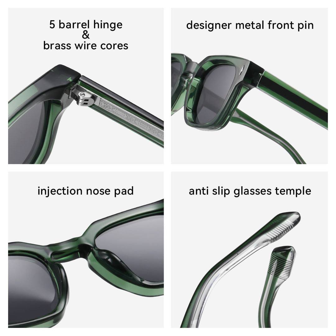 Women's fashionable sunglasses with square frame and gradient lenses Kalsten