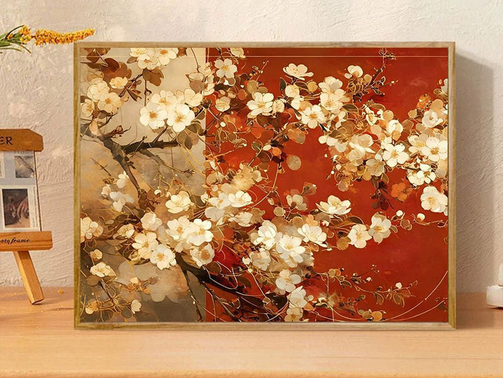 Floral-Themed Decorative Art Print Kalsten