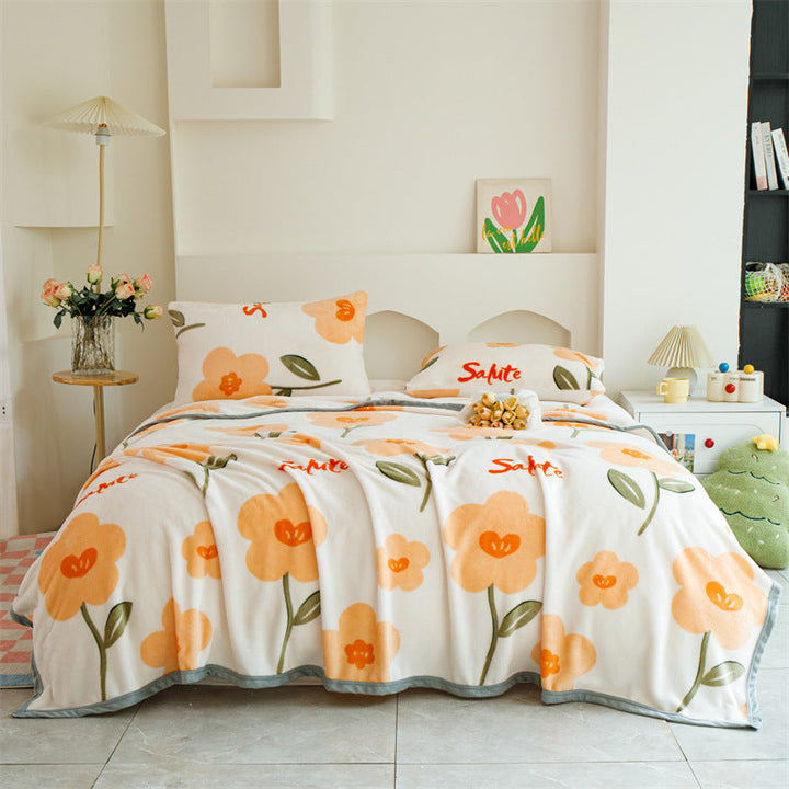 Women Patterned Blanket made of Soft Cotton Kalsten