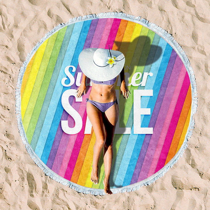 Rundstrand towel with unique sunset design Kalsten