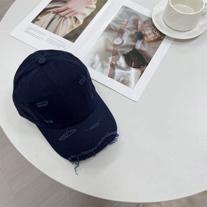Men's Distressed Vintage-Style Baseball Cap Kalsten