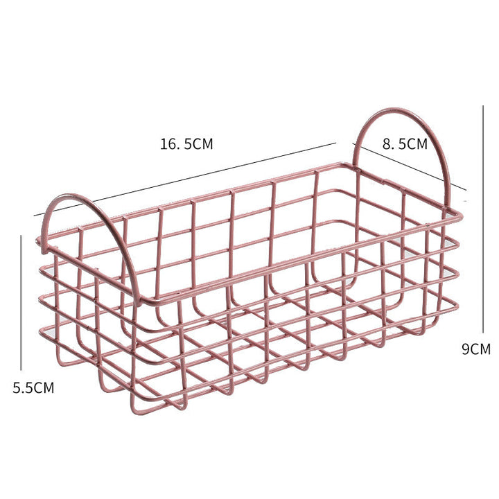 Unisex Wire Storage Basket with Ergonomic Handles Kalsten