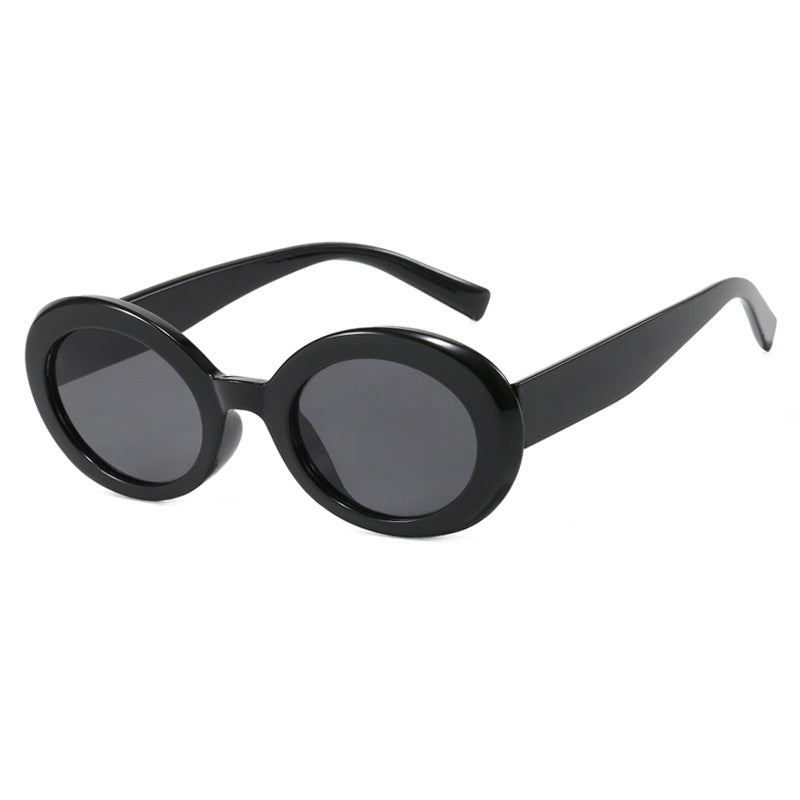 Women's round sunglasses with elegant plastic frame and UV protection Kalsten