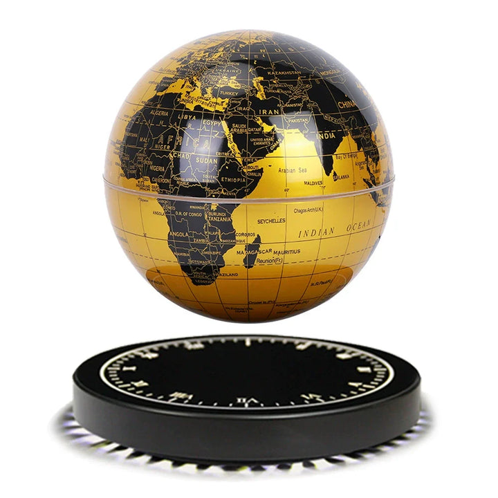 Magnetic Levitation Globe Lamp with Clock Base