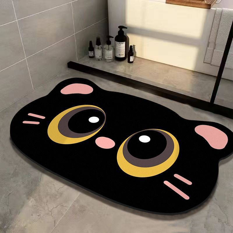 Cute Cat Design Bath Mat Kalsten