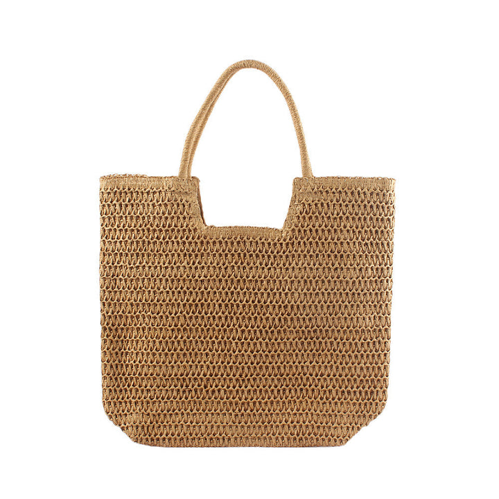 Handbag Made From Handwoven Natural Material With Large Carrying Handles Kalsten