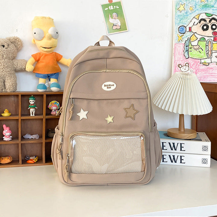 Trendy Star-Appliqué Backpack