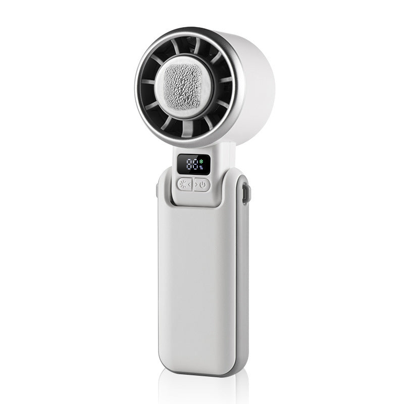 Women Portable Handheld Fan with LCD Display and Variable Speed Control Kalsten