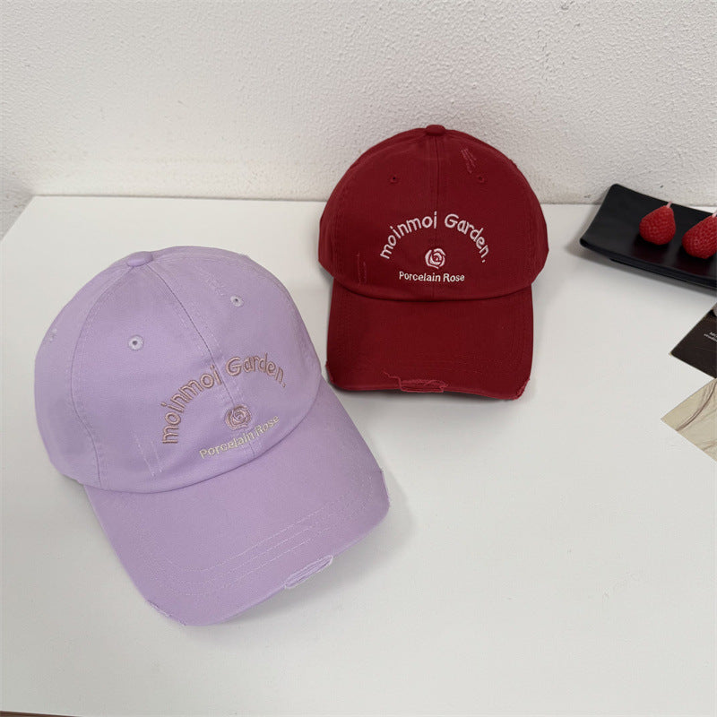 Women's Embroidered Casual Sun Protection Cap Kalsten