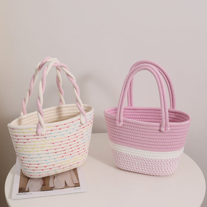 Fashionable Handbag Made of Braided Textile Kalsten
