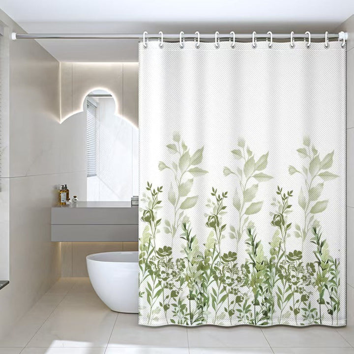 Women's Floral Design Shower Curtain Kalsten